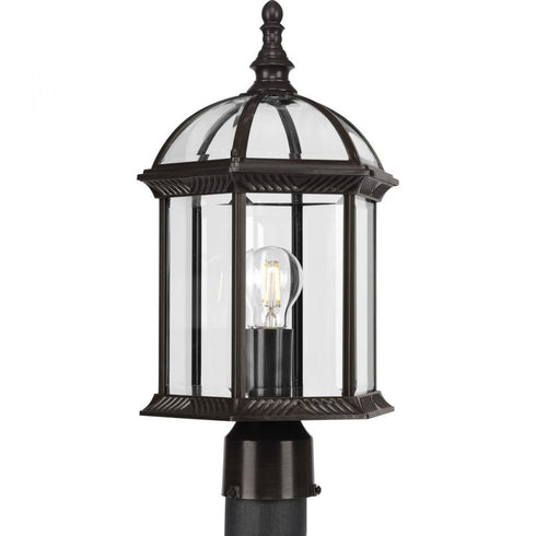 Progress Dillard P540099 020 1 60 Watt MED POST LANTERN in Antique Bronze Finish Model: P540099-020