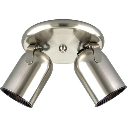 Progress Directional P6149 09 ADJ WAL CLG 2 50 Watt PAR20 in Brushed Nickel Finish Model: P6149-09