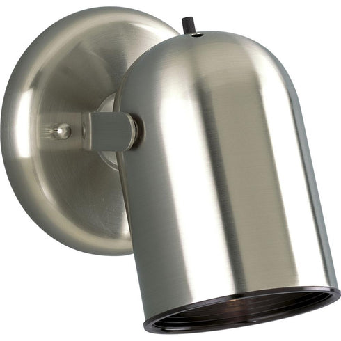 Progress Directional P6155 09 ADJ WALL MNT 1 50 Watt PAR 20 in Brushed Nickel Finish Model: P6155-09