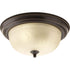Progress Dome Glass CTC P3925 09 2 75 Watt MED CLOSE TO CEILING in Brushed Nickel Finish Model: P3925-09