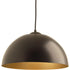 Progress Dome LED P5341 1630K9 1 17 Watt LED PENDANT in Satin Aluminum Finish Model: P5341-1630K9