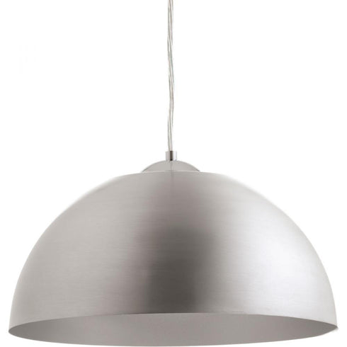 Progress Dome LED P5341 1630K9 1 17 Watt LED PENDANT in Satin Aluminum Finish Model: P5341-1630K9