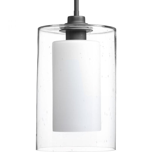 Progress Double Glass P500019 015 1 100 Watt MED PENDANT in Polished Chrome Finish Model: P500019-015