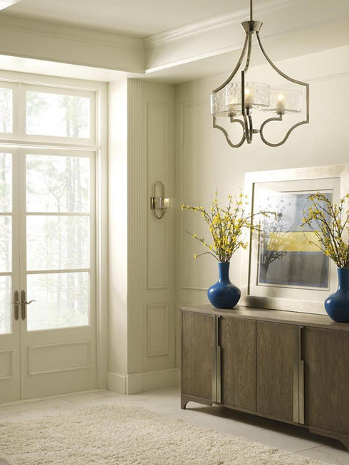 Progress Draper Collection One Light in Polished Nickel Luxe Bath Vanity Light Model: P2101-104