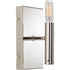 Progress Draper Collection One Light in Polished Nickel Luxe Bath Vanity Light Model: P2101-104