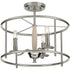 Progress Durrell P350150 009 3 60 Watt CAND SEMI FLUSH CONV in Brushed Nickel Finish Model: P350150-009