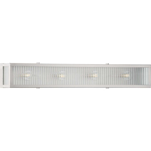 Progress Dwyer 4 Light P300267 135 4 60 Watt CAND BATH BRACKET in Stainless Steel Finish Model: P300267-135