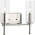 Progress Elara P300357 009 2 60 Watt CAND BATH BRACKET in Brushed Nickel Finish Model: P300357-009