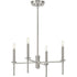 Progress Elara P400293 009 4 60 Watt CAND CHANDELIER in Brushed Nickel Finish Model: P400293-009