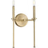 Progress Elara P710107 009 2 60 Watt CAND WALL BRACKET in Brushed Nickel Finish Model: P710107-009