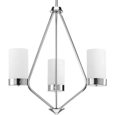 Progress Elevate P400021 015 3 100 Watt MED CHANDELIER in Polished Chrome Finish Model: P400021-015