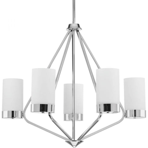 Progress Elevate P400022 015 5 100 Watt MED CHANDELIER in Polished Chrome Finish Model: P400022-015