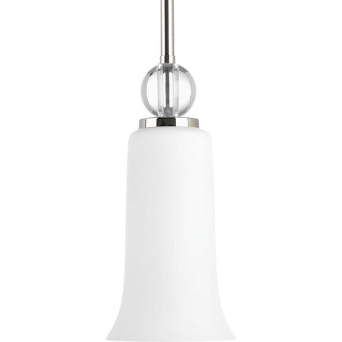 Progress Elina Collection One Light Mini Pendant in Polished Nickel Finish Model: P5606-104
