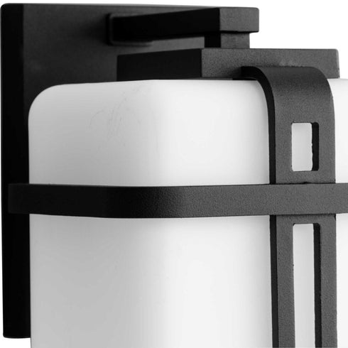 Progress Ellery Collection One Light in Black Modern Farmhouse Outdoor Wall Lantern Model: P560169-031