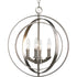 Progress Equinox P3827 104 4 60 Watt CAND FOYER LANTER in Polished Nickel Finish Model: P3827-104