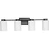 Progress Estrada Collection Four Light in Polished Chrome Contemporary Bath & Vanity Light Model: P300479-015