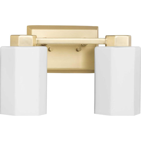 Progress Estrada Collection Two Light in Polished Chrome Contemporary Bath & Vanity Light Model: P300477-015