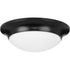 Progress Etched Glass Close-to-Ceiling P350146 009 1 60 Watt MED FLUSH MOUNT in Brushed Nickel Finish Model: P350146-009