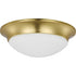 Progress Etched Glass Close-to-Ceiling P350147 009 2 60 Watt MED FLUSH MOUNT in Brushed Nickel Finish Model: P350147-009