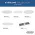 Progress Everlume P807001 028 30 6IN EDGELIT LED TRIM in Satin White Finish Model: P807001-028-30
