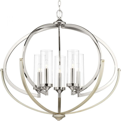 Progress Evoke P400117 020 5 60 Watt CAND CHANDELIER in Antique Bronze Finish Model: P400117-020