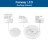 Progress Fairway LED Fairway Collection 7 in. White LED Surface Mount Light in Satin White Finish Model: P810042-028-30