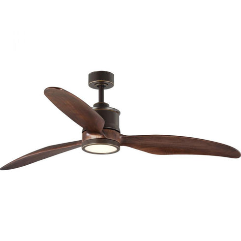 Progress Farris P250002 009 30 60IN 3 BLADE FAN LED LGT in Brushed Nickel Finish Model: P250002-009-30