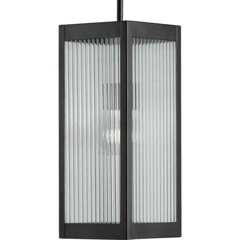 Progress Felton P550047 031 1 100 Watt MED HANGING LANTERN in Matte Black Finish Model: P550047-031