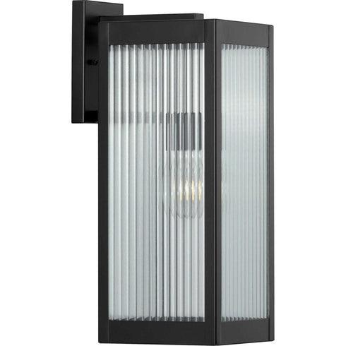 Progress Felton P560131 031 1 100 Watt MED WALL LANTERN in Matte Black Finish Model: P560131-031