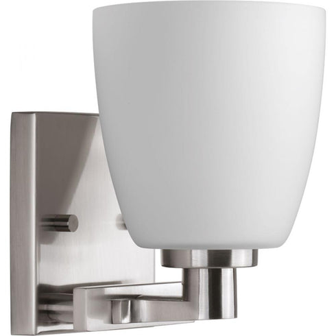 Progress Fleet P2165 09 1 100 Watt MED BATH BRACKET in Brushed Nickel Finish Model: P2165-09