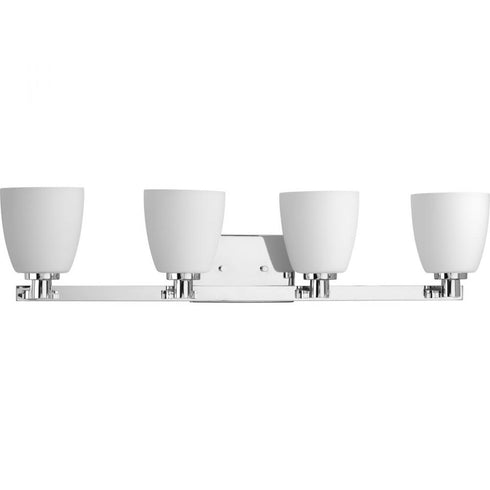 Progress Fleet P2168 09 4 100 Watt MED BATH BRACKET in Brushed Nickel Finish Model: P2168-09