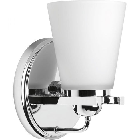 Progress Flight P300000 009 1 100 Watt MED BATH BRACKET in Brushed Nickel Finish Model: P300000-009