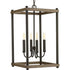 Progress Fontayne P500088 009 4 60 Watt CAND PENDANT in Brushed Nickel Finish Model: P500088-009