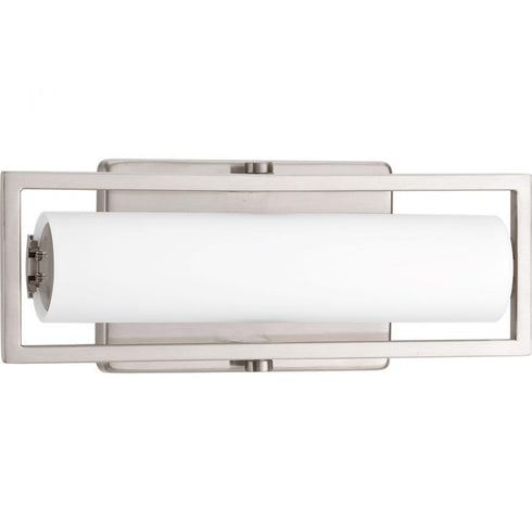 Progress Frame P2781 0930K9 1 15 Watt LED LINEAR VANITY in Brushed Nickel Finish Model: P2781-0930K9