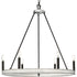 Progress Galloway P400302 009 6 Light CHANDELIER in Brushed Nickel Finish Model: P400302-009