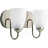 Progress Gather P2707 09 2 100 Watt MED BATH BRACKET in Brushed Nickel Finish Model: P2707-09