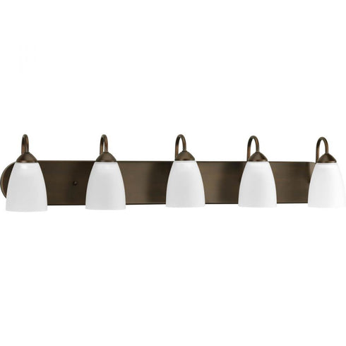 Progress Gather P2713 09 5 100 Watt MED BATh BRACKET in Brushed Nickel Finish Model: P2713-09