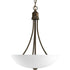 Progress Gather P3914 09 2 100 Watt MED INVERTED PENDANT in Brushed Nickel Finish Model: P3914-09