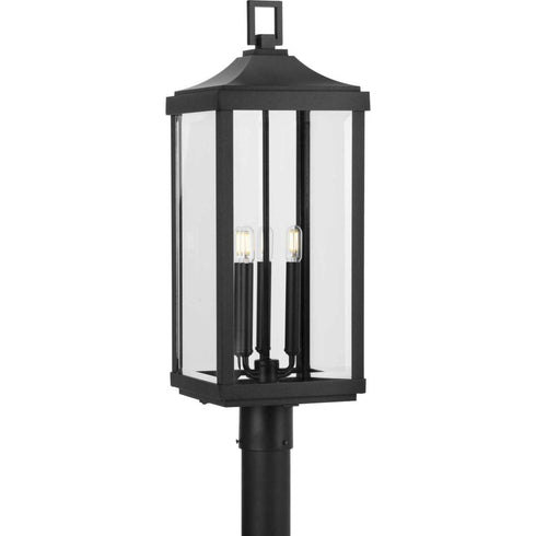 Progress Gibbes Street P540004 020 3 60 Watt CAND POST LANTERN in Antique Bronze Finish Model: P540004-020