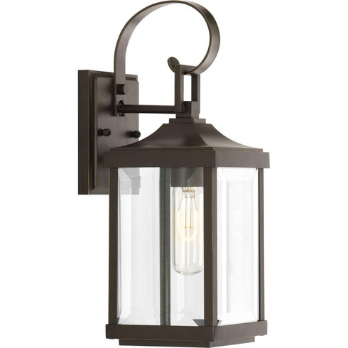 Progress Gibbes Street P560021 020 1 100 Watt MED WALL LANTERN in Antique Bronze Finish Model: P560021-020