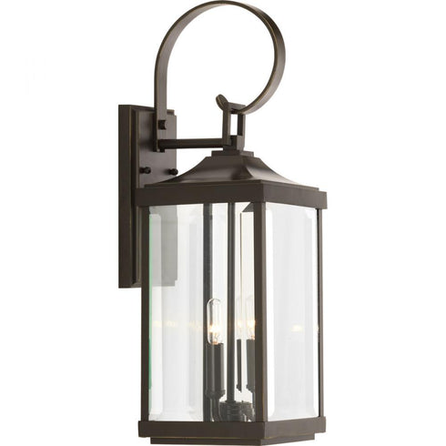 Progress Gibbes Street P560022 020 2 60 Watt CAND WALL LANTERN in Antique Bronze Finish Model: P560022-020