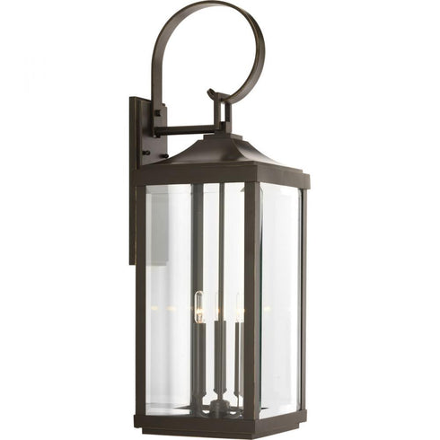 Progress Gibbes Street P560023 020 3 60 Watt CAND WALL LANTERN in Antique Bronze Finish Model: P560023-020