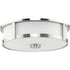 Progress Gilliam Collection Three Light in Brushed Nickel New Traditional Flush Mount Model: P350281-009