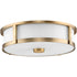 Progress Gilliam Collection Three Light in Brushed Nickel New Traditional Flush Mount Model: P350281-009
