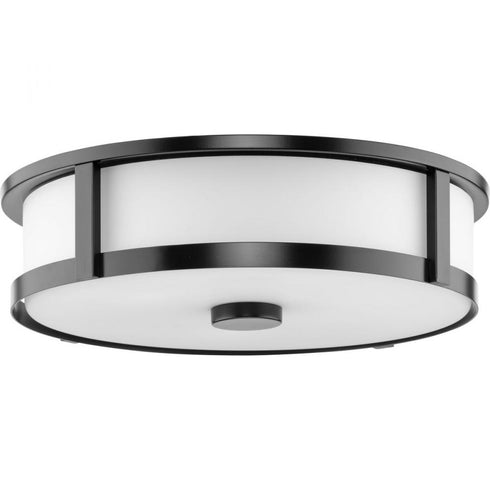 Progress Gilliam Collection Three Light in Brushed Nickel New Traditional Flush Mount Model: P350281-009