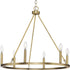 Progress Gilliam P400313 009 6 Light CHANDELIER in Brushed Nickel Finish Model: P400313-009