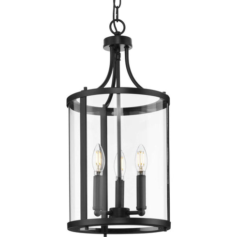 Progress Gilliam P500390 009 3 Light FOYER in Brushed Nickel Finish Model: P500390-009
