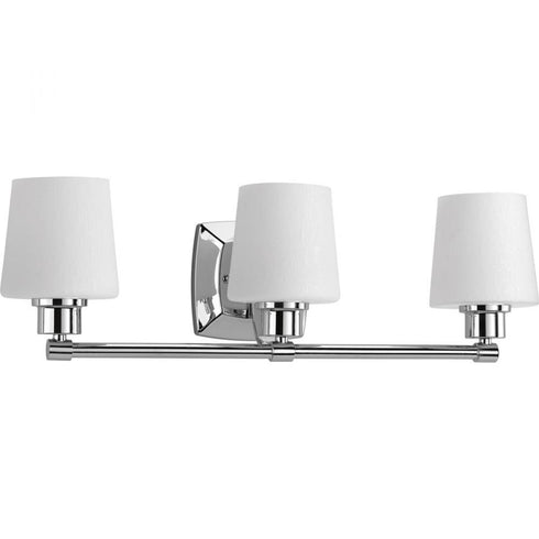 Progress Glance P300018 015 3 100 Watt MED BATH BRACKET in Polished Chrome Finish Model: P300018-015