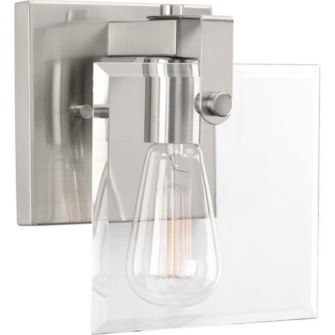 Progress Glayse P300105 009 1 60 Watt MED BATH BRACKET in Brushed Nickel Finish Model: P300105-009