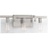 Progress Glayse P300107 009 3 60 Watt MED BATH BRACKET in Brushed Nickel Finish Model: P300107-009